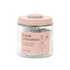 Kvapiosios arbatinės žvakutės FRESH CINNAMON, 15 vnt.