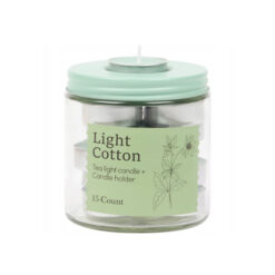 Kvapiosios arbatinės žvakutės LIGHT COTTON, 15 vnt.