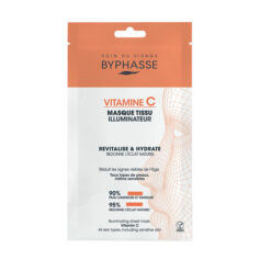 Lakštinė veido kaukė BYPHASSE VITAMINE C, 18 ml