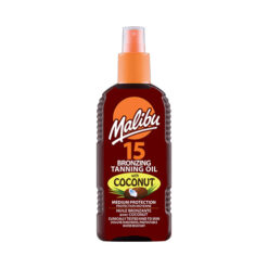 Purškiamasis apsauginis įdegį skatinantis aliejus MALIBU SPF15, 200 ml