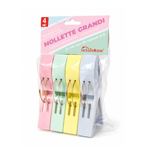 Skalbinių segtukai SETAHOME, 4 vnt.