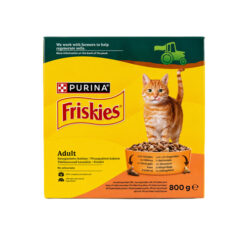 Visavertis suaugusių kačių pašaras su vištiena ir daržovėmis FRISKIES, 800 g