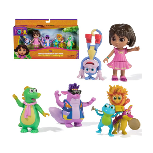 Žaislinių figūrėlių rinkinys NICKELODEON DORA, 5 vnt.