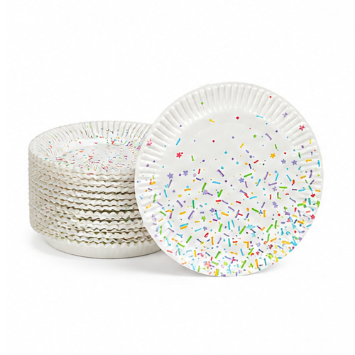 Vienkartinės lėkštės PARTY UNIVERSE, Ø18 cm, 10 vnt.