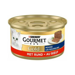 Visavertis suaugusių kačių pašaras su jautiena PURINA GOURMET GOLD, 85 g