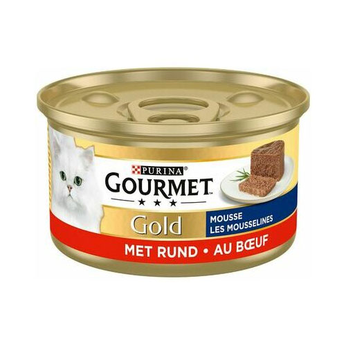 Visavertis suaugusių kačių pašaras su jautiena PURINA GOURMET GOLD, 85 g