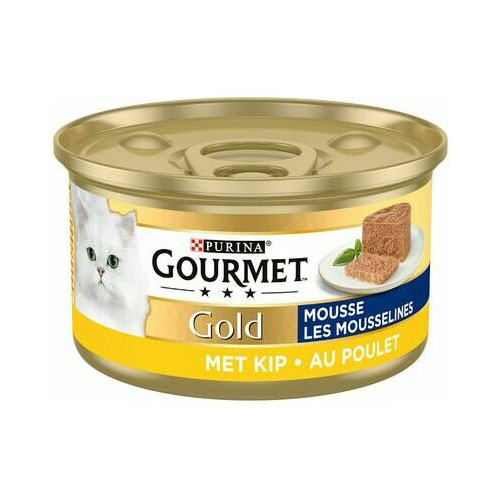 Visavertis suaugusių kačių pašaras su vištiena PURINA GOURMET GOLD, 85 g