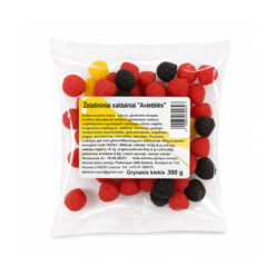 Želatininiai saldainiai AVIETĖLĖS, 300 g
