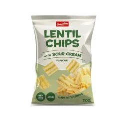 Grietinės skonio lęšių traškučiai SNACKLINE, 70 g
