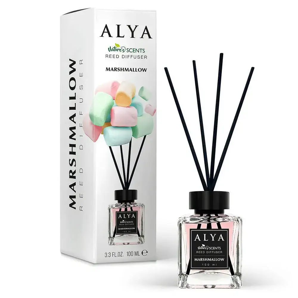 Namų gaiviklis su lazdelėmis ALYA NATURE'S SCENTS MARSHMALLOW, 100 ml