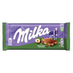 Pieninis šokoladas MILKA WHOLE HAZELNUT, 95 g