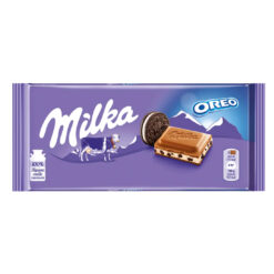 Pieninis šokoladas su OREO sausainių gabaliukais MILKA, 100 g