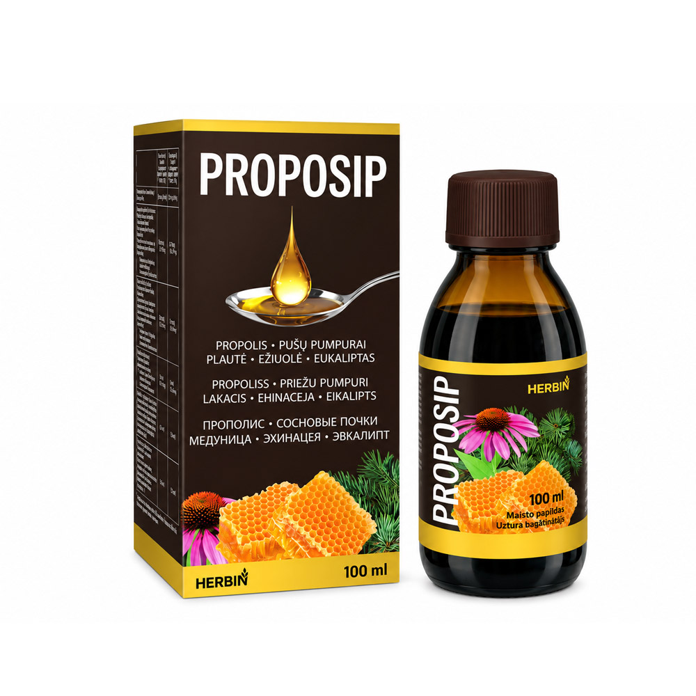 Maisto papildas sirupas HERBIN PROPOSIP, 100 ml