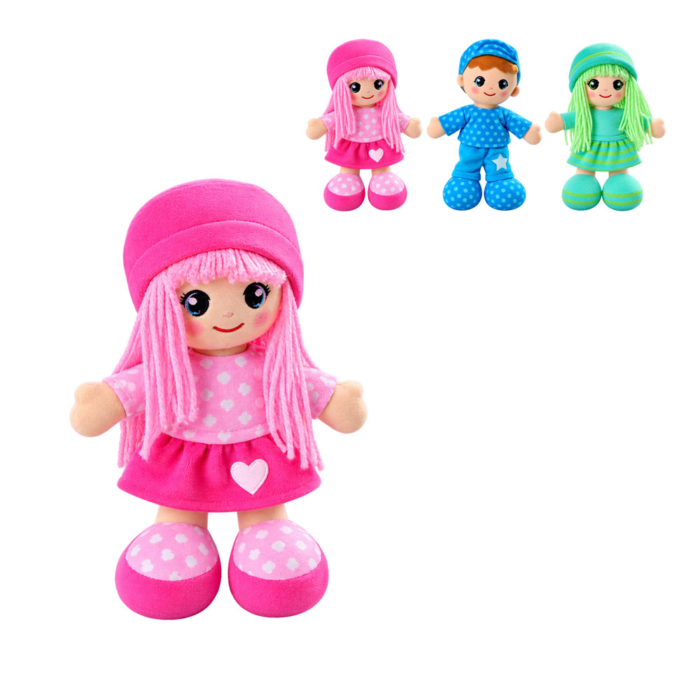 Pliušinė lėlė HAPPY PEOPLE, 20 cm