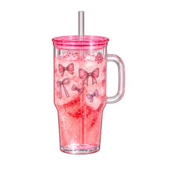 Puodelis su šiaudeliu, 650 ml